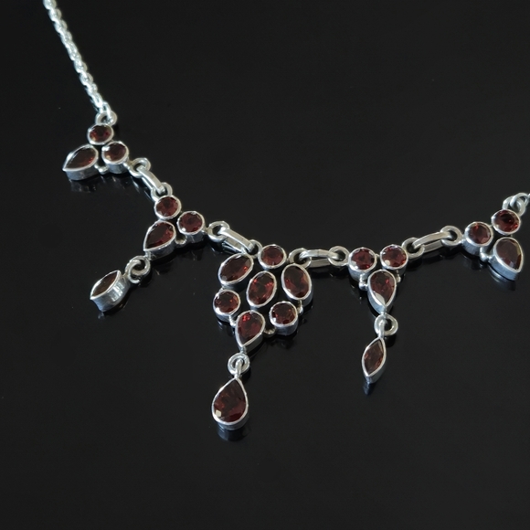 Nicky Butler 925 Sterling Silver Mozambique Garnet Designer NB Necklace NWT - Picture 9 of 12